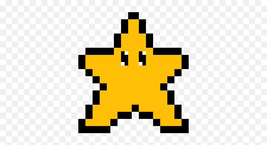 Download Mario Star - Super Mario Star Pixel Full Size Png Mario Star Pixel Art,Pixel Mario Transparent