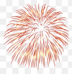 Firework Red Transparent Png Image - Background Fireworks