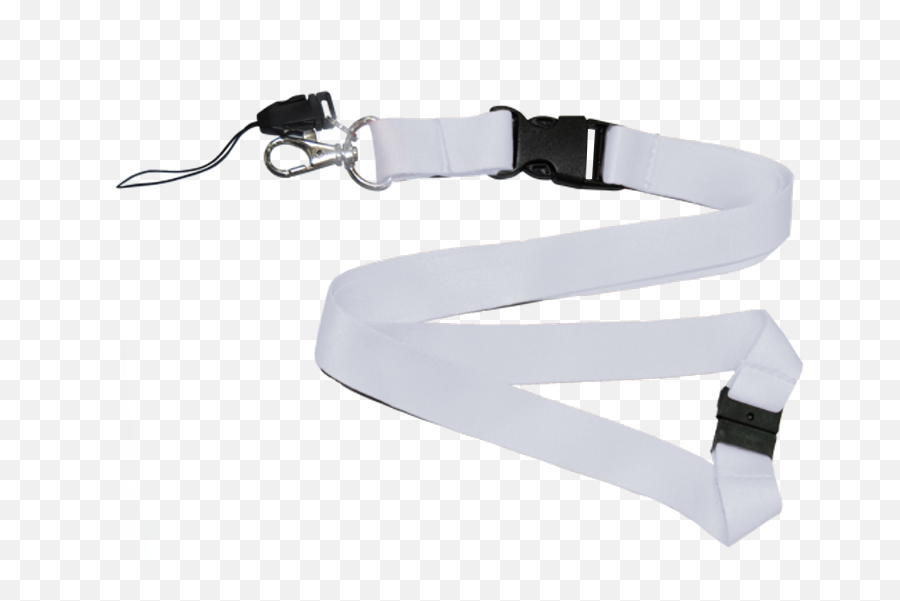 20 Mm Polyester Lanyard With Double - White Polyester Lanyard Png,Lanyard Png