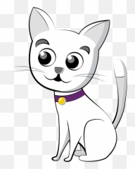 Cat Cartoon Png Picture - Transparent