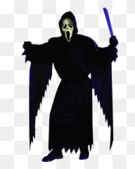 Download Adult Zombie Ghost Face - Boy Halloween Costumes Scary Png,Ghost Face Png