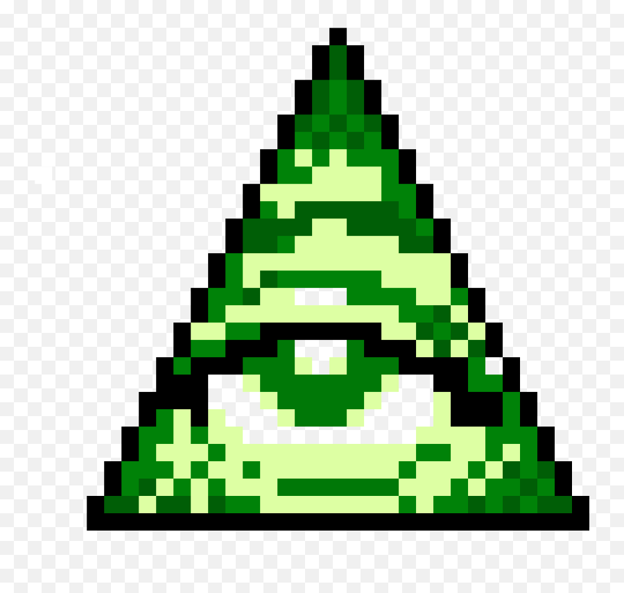 The All Seeing Eye - Illuminati Pixel Art Png,All Seeing Eye Png