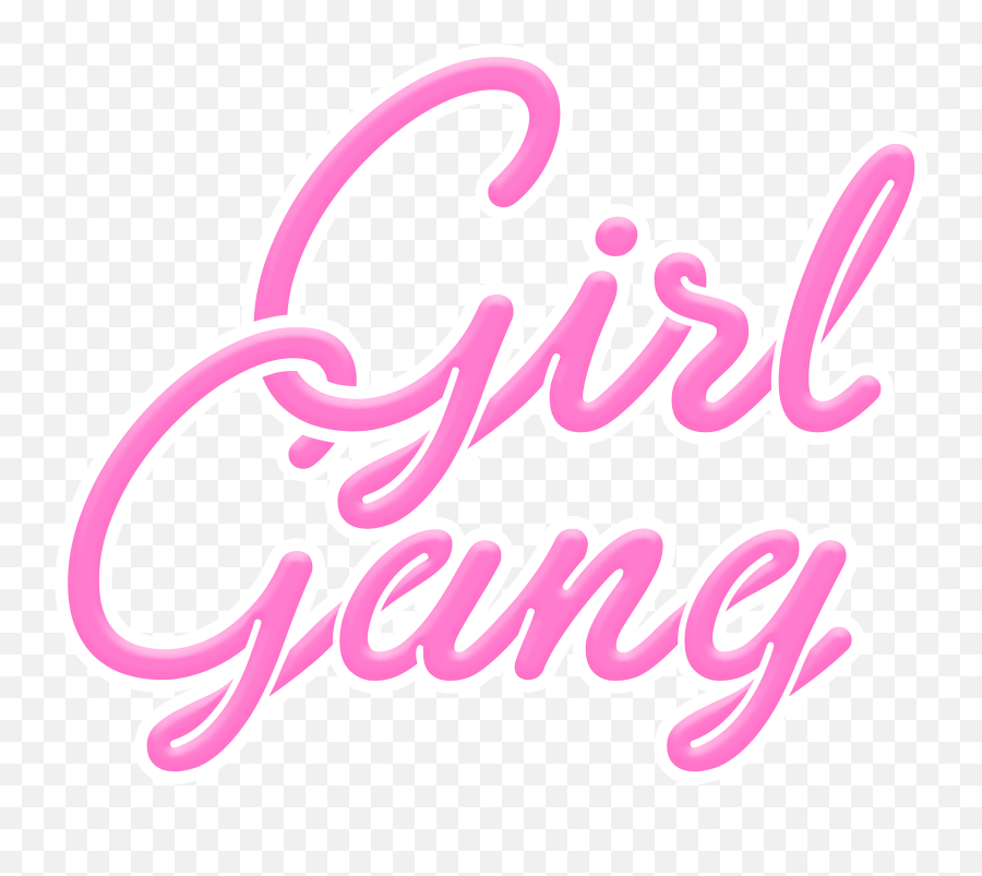 Girl Gang Png Image - Calligraphy,Gang Png