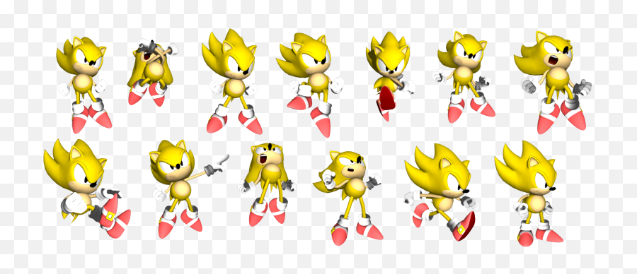 Classic Sonic Png - Imágenes De Super Sonic Clásico,Super Sonic Png