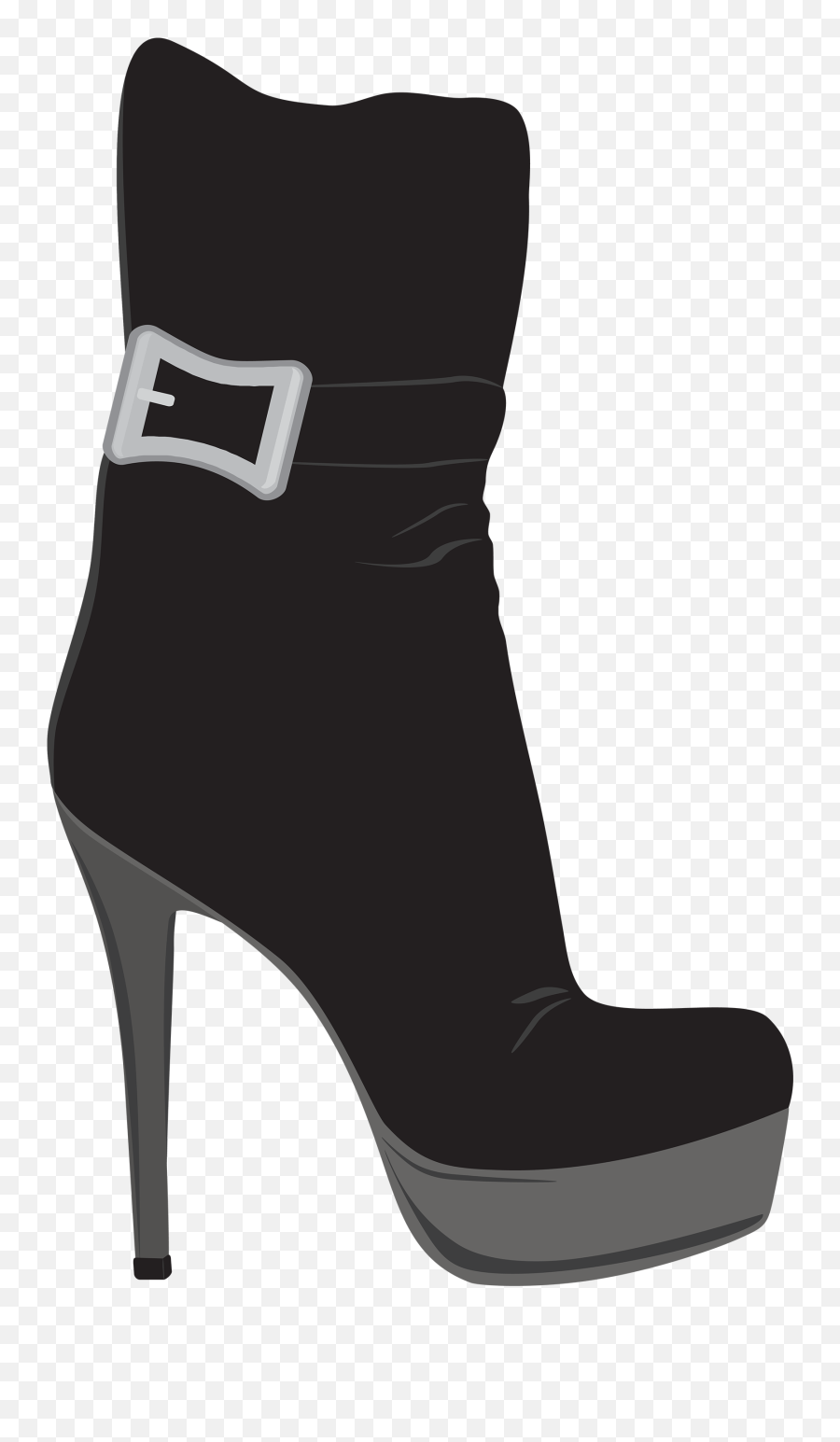 Clipart Shoes Shoe Boot Transparent - High Heel Boot Clipart Png,Boot Transparent