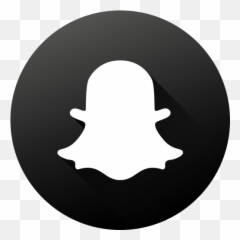 Black White Circle High Quality Long - Snapchat Black And White Icon Png,White Circle Png