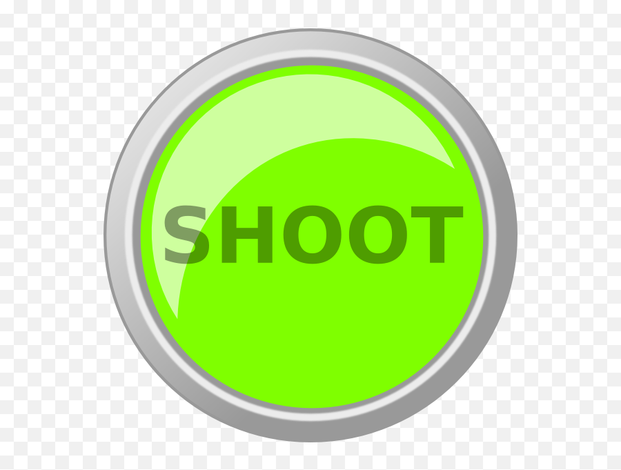 Green Shoot Button Clip Art - V 1228005 Png Shoot Button,Green Button Png