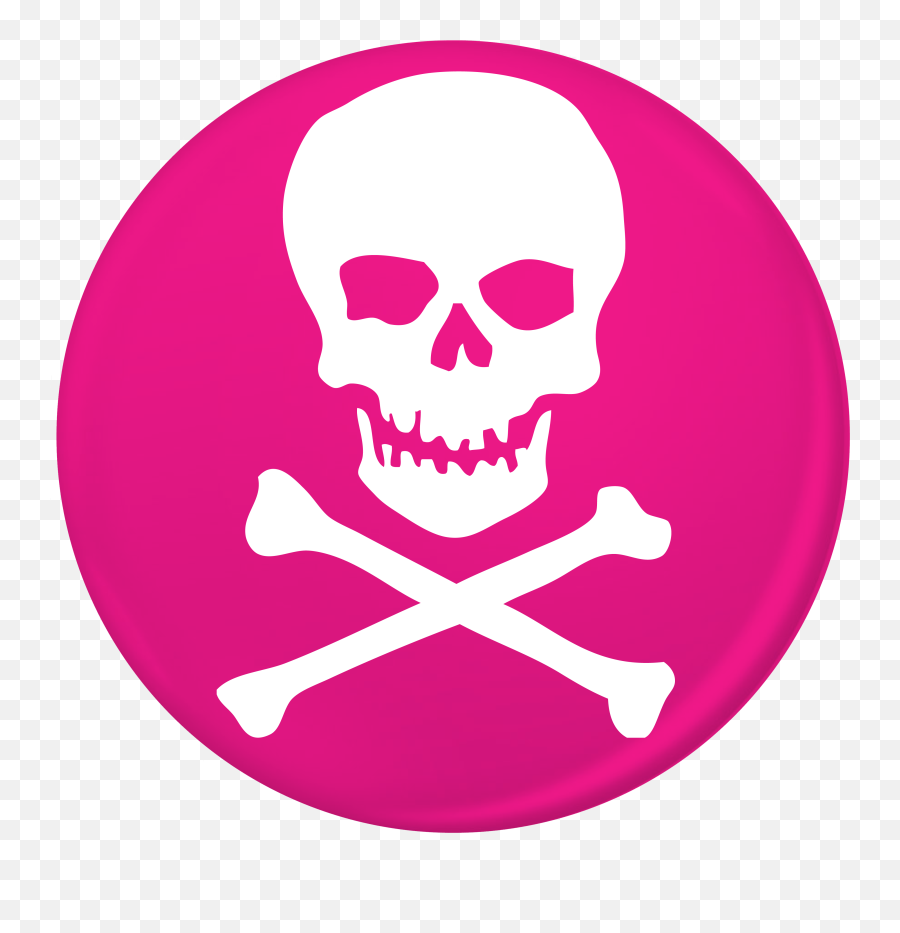 Skull U0026 Crossbones Pink Magnet - Paisa Nasha Pyar Png,Skull Crossbones Png