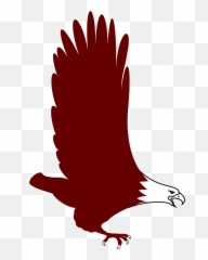 Eagle Bird Flying Wings Transparent Image - Red Clip Art png