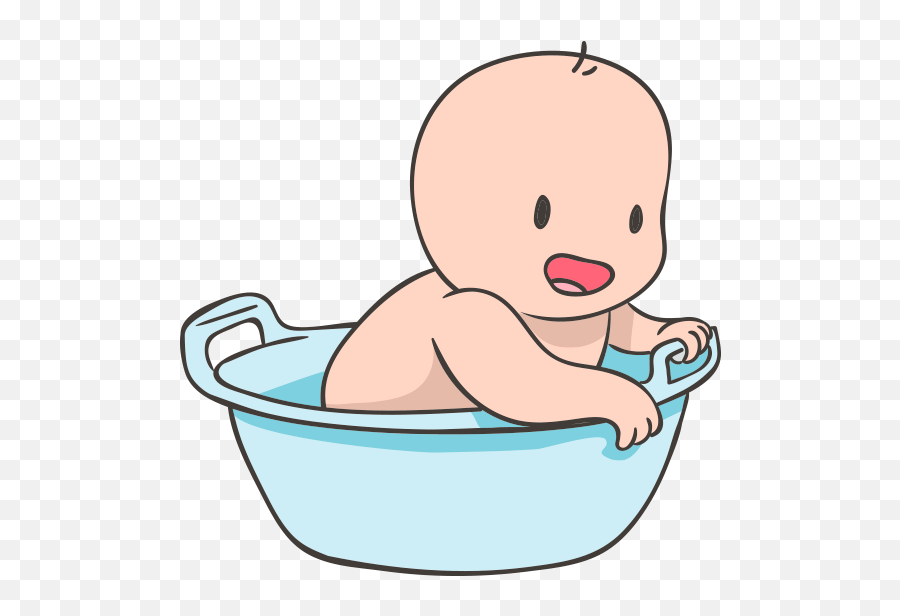 Infant Clipart Baby Tummy Time - Baby Bath Clipart Png,Infant Png