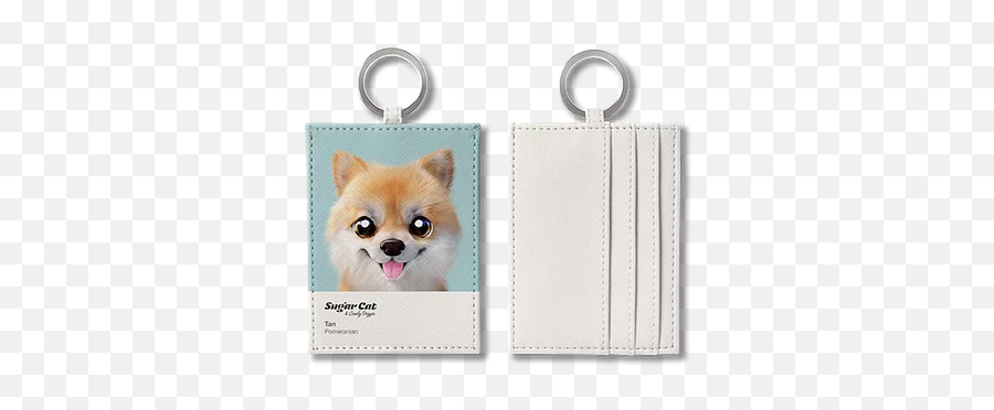 O - Ring Card Holdersugarcat Candydoggietan The Akita Png,Pomeranian Png