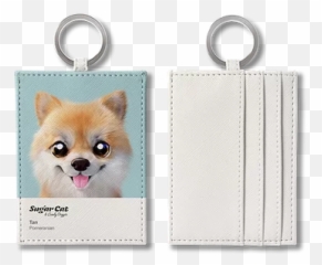 O - Ring Card Holdersugarcat Candydoggietan The Akita Png,Pomeranian Png
