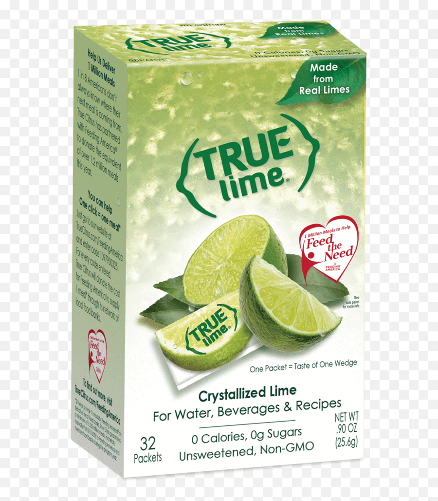 True Lime - True Lemon Packets Png,Lime Transparent Background