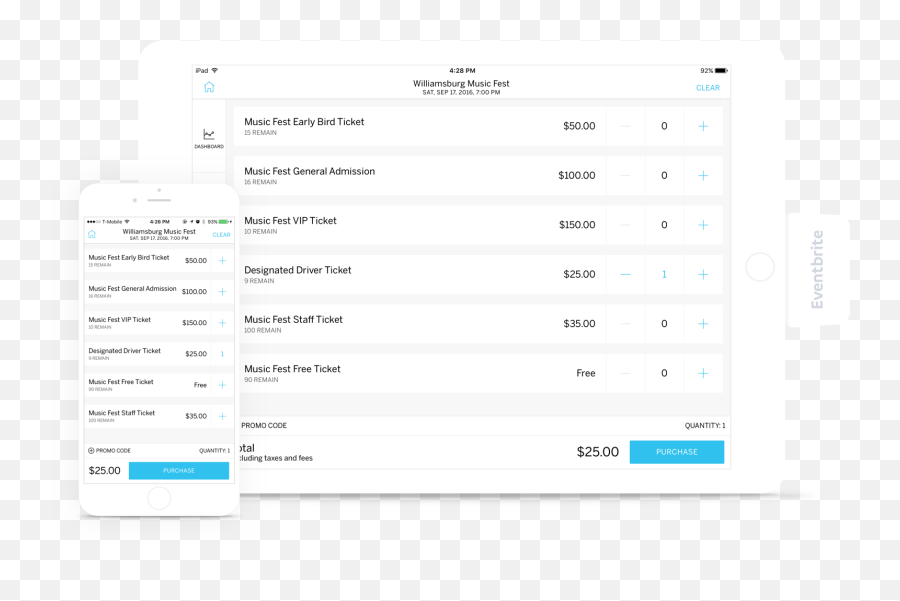 Track Sales Check - In U0026 More Eventbrite Check In App Vertical Png,Eventbrite Png