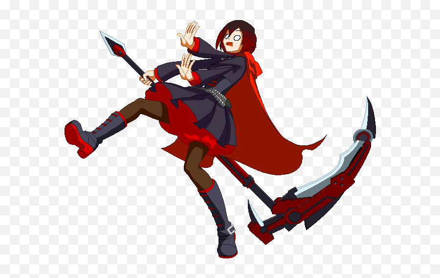 Rwby Anime Characters Fanart - Transparent Ruby Rose Rwby Gif Png,Rwby  Transparent - free transparent png images 