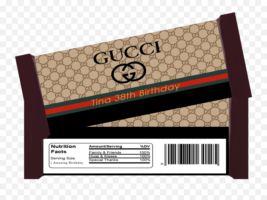 Gucci Candy Bar Wrapper - Gucci Png,Candy Bars Png