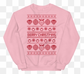 Vegan Ugly Christmas Sweater - Berry Christmas Pink Ugly Christmas Sweater Png,Ugly Christmas Sweater Png