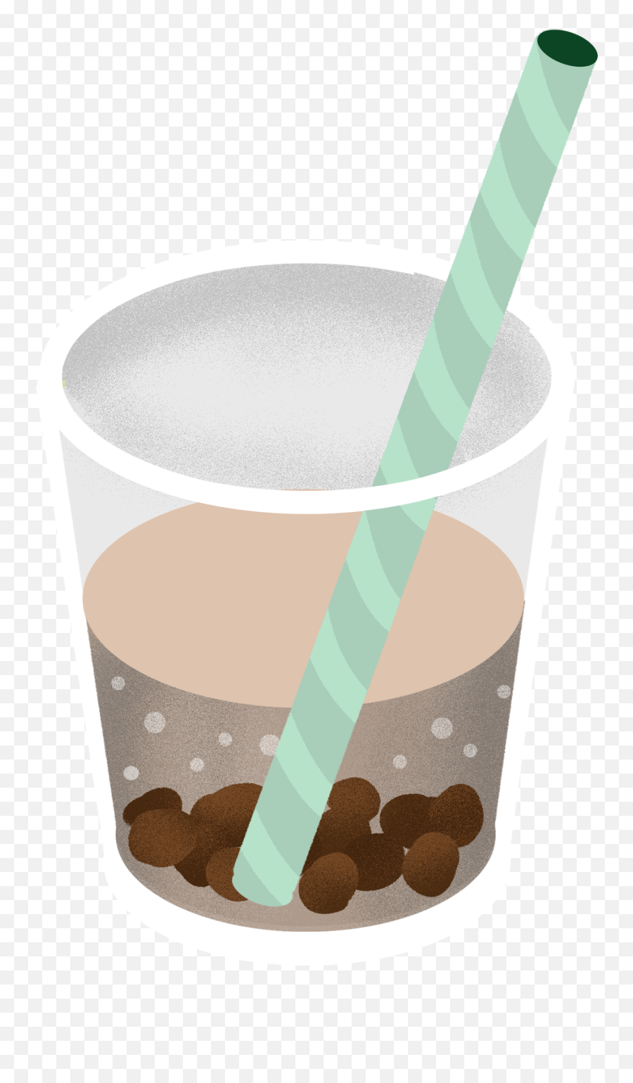 Hand Painted Cartoon Plain Milk Tea Pearl Png And Psd - Ice Empty,Pearl Png