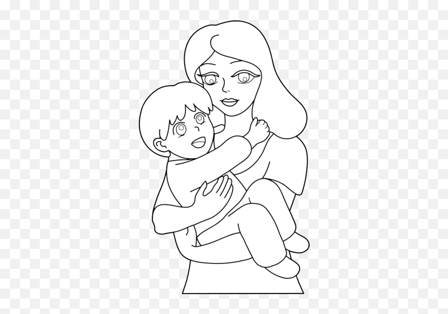 Little Boy 96 Characters U2013 Printable Coloring Pages - Mothers Day Drawing For Kids Png,Little Boy Png