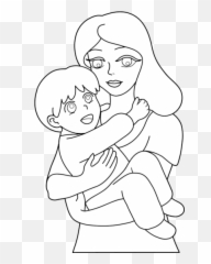 Little Boy 96 Characters U2013 Printable Coloring Pages - Mothers Day Drawing For Kids Png,Little Boy Png