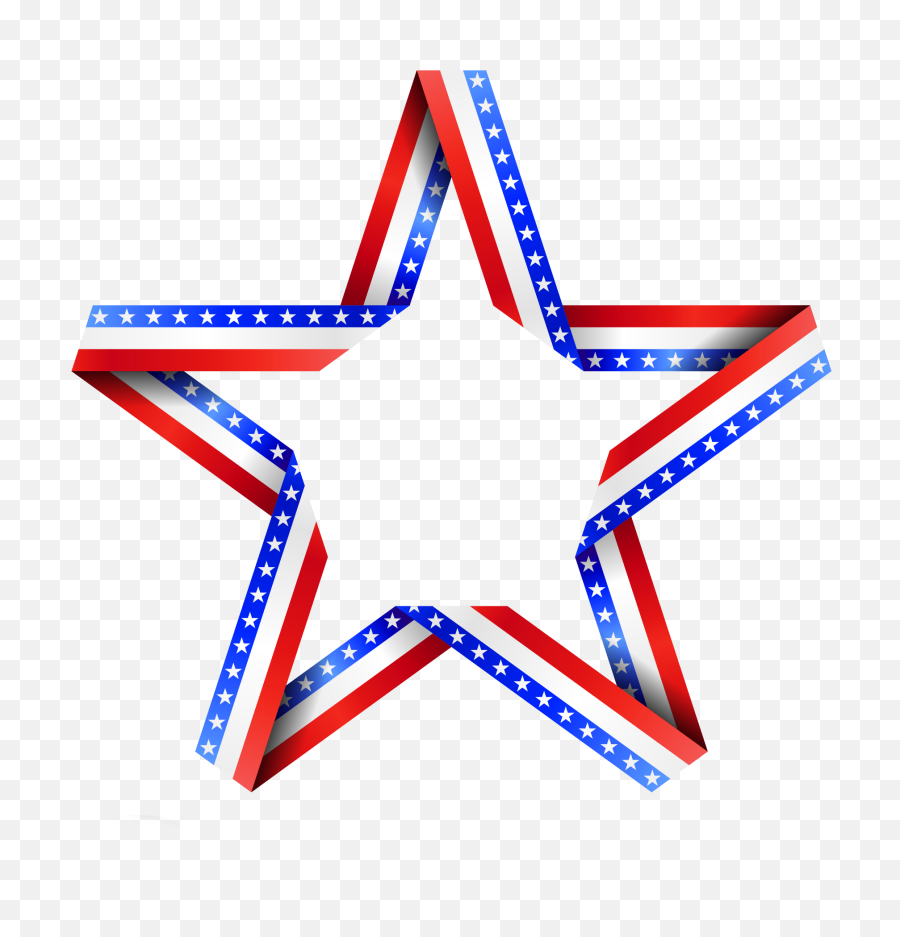 Download American Flag Clipart Star - American Star Red White And Blue Star Clipart Png,American Flag Clipart Transparent