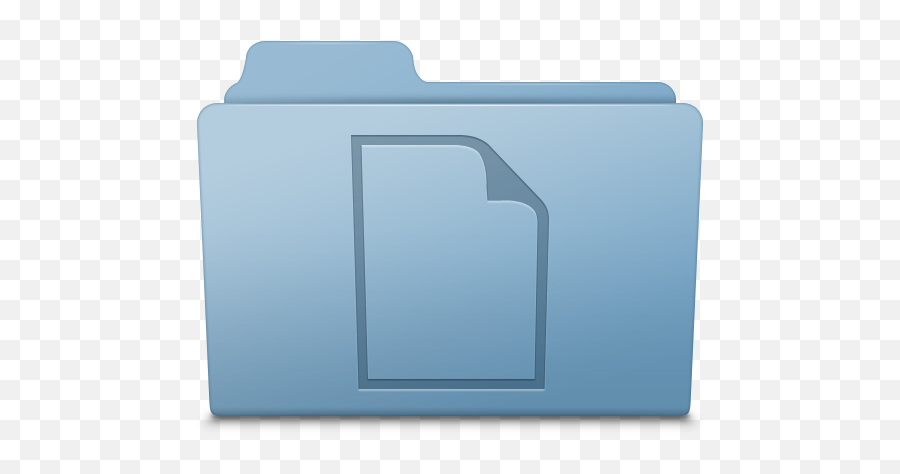 Blue Folder Documents Smooth Leopard - Apple Documents Folder Icon Png,Leopard Icon