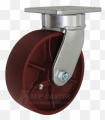 Steel Wheel With Swivel Kingpinless - Stainless png