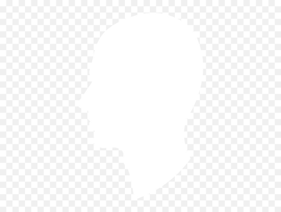 White Head Silhouette - White Face Silhouette Png,Google Chrome White Head Icon