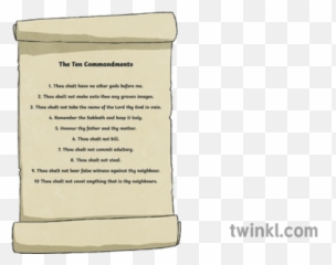 Ten Commandments 2 Illustration - Language png