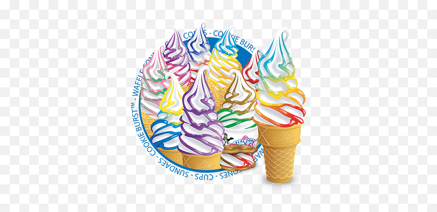 Products - Ice Cream Cones With Flavored Syrup Png,Soft Serve Icon