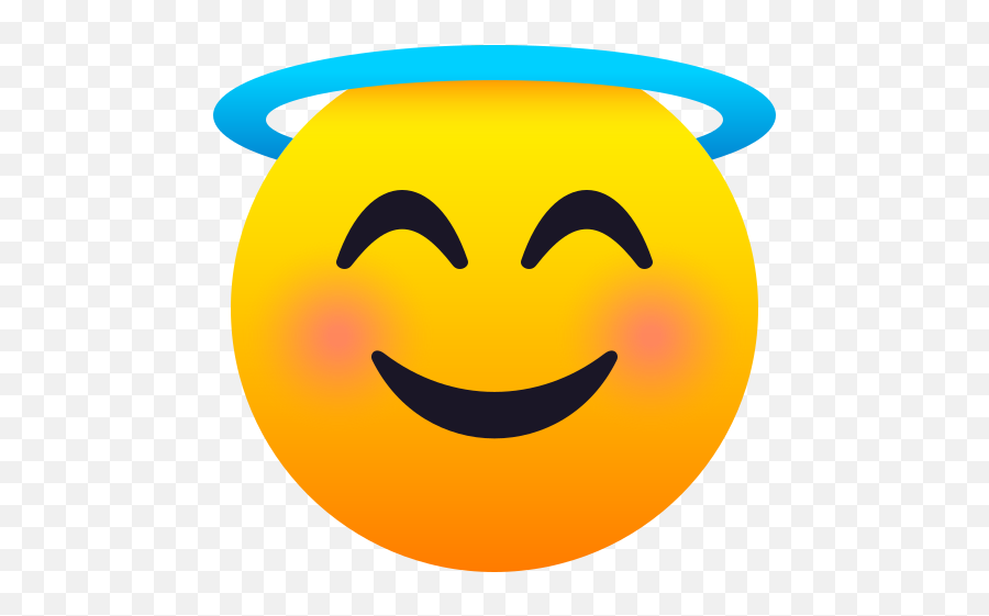 Emoji Smiling Angel Face With A Halo - Emojis Png,Angel Face Icon