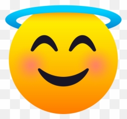 Emoji Smiling Angel Face With Halo - Emojis png