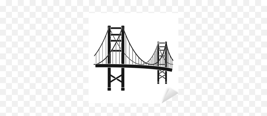 Golden Gate Bridge Icon In Black Style Isolated - We Live To Vertical Png,Usa Icon Vector