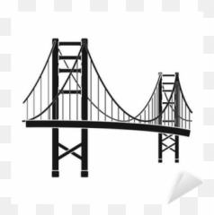 Golden Gate Bridge Icon In Black Style Isolated - We Live To Vertical Png,Usa Icon Vector