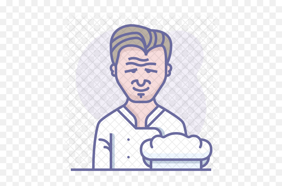 Gordon Ramsay Icon Of Colored Outline - Gordon Ramsay Icon Png,Gordon Ramsay Png