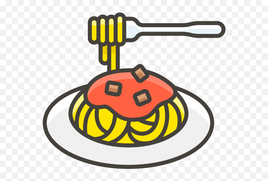 Spaghetti Pasta Emoji Icon Png Transparent - Spaghetti Icon Png,Emoji Cake Icon