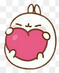 Download Hd Molang Sticker - Cuteness Transparent Png Image Transparent Molang Stickers,Molang Png
