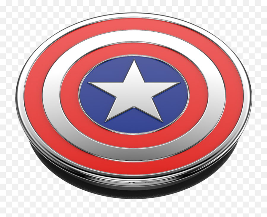 Popsockets Popgrip Premium Licensed - Enamel Captain America Fidget Spinner Png,Marvel Shield Icon
