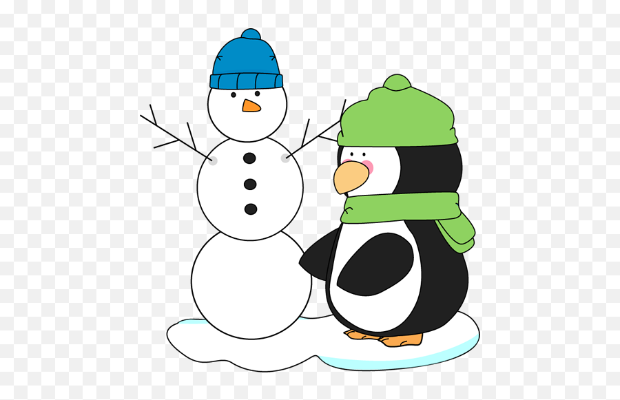 Snowman Clipart My Cute Graphics Borders 50 Photos - Snowman And Penguin Clipart Png,Snowman Clipart Png