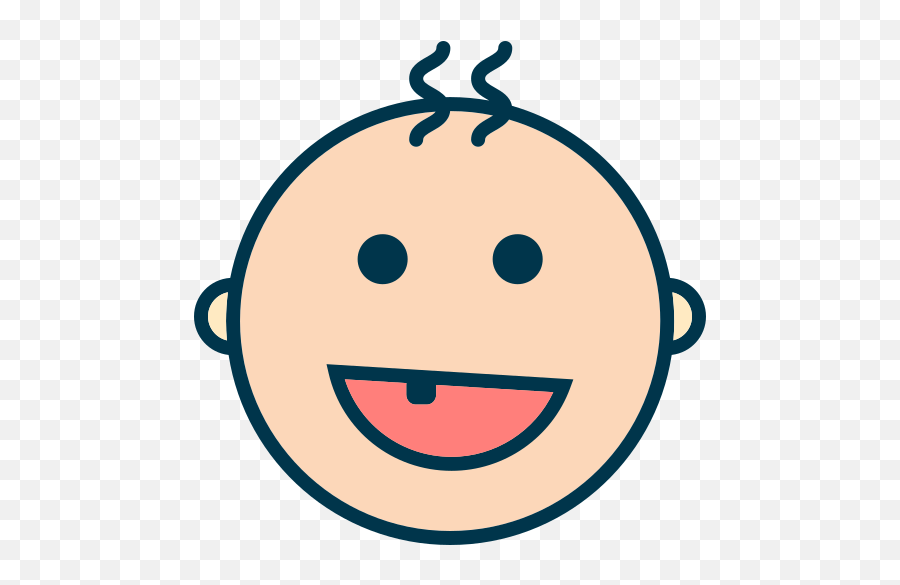 Baby Smiling Tooth Free Icon - Iconiconscom Dientes De Bebe Png,Tooth Icon Png