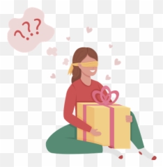 Guess Icon - Download in Line Style The Gift Cartoon png
