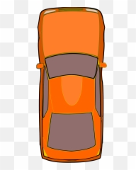 Top View Of Orange Car Clipart Free Download Transparent Png