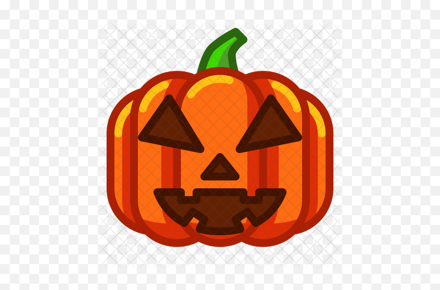 Pumpkin Emoji Icon Of Colored Outline Png Jackolantern