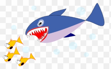 Picture Clipart Shark Transparent Free For - Shark And Fish Clipart png