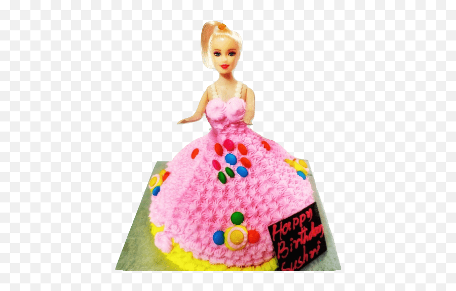 Doll Cake - Barbie Doll Cake Birthday Cake Png,Barbie Doll Png