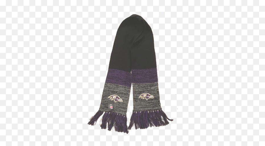 Nfl Baltimore Ravens Scarf Static Marled Knit New U002747 Brand - Baltimore Ravens Png,Baltimore Ravens Logo Transparent