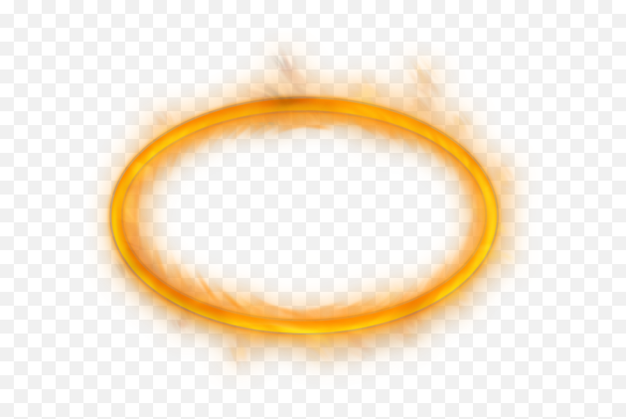 Gold Glowing Circle Png - Glowing Ring Png,Orange Glow Png