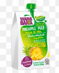 Pineapple - Piña 500g Fruit Pulp Pouch 20 Box Png,Piña Png