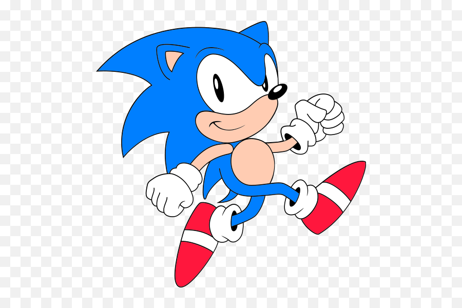 Fileclassic Sonic Walksvg - Sonic Retro Sonic 2d Png,Sonic The Hedgehog Png