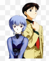 Neon Genesis Evangelion Transparent Diana Salsa Web U0026 Print - Rei Ayanami And Shinji Png,Rei Ayanami Png